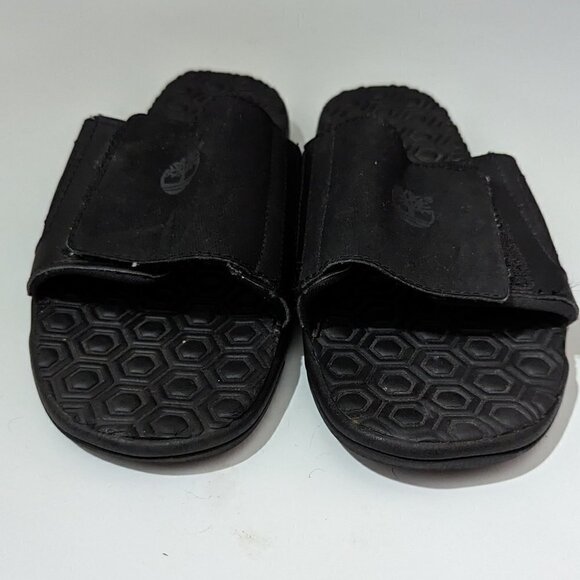 Timberland Black slide sandals sz 6 - Picture 4 of 9